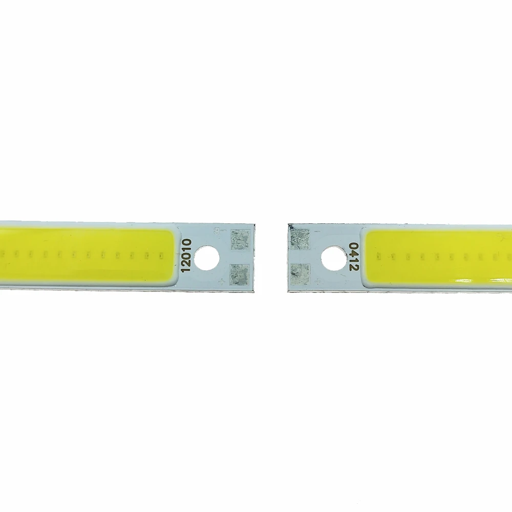 12V High Brightness LED Light Source Cob Light Strip Panel 10W 120x10mm White/Warm White/Neutral/Red/Blue/Green Light Beads