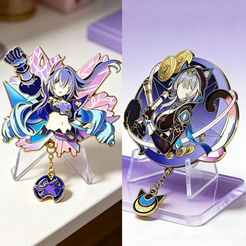 Honkai:Star Rail Cipher Badges Cosplay Anime Cifera Silver Wolf LV.999 Halloween Brooches Fans Gifts Backpack Xmas Decor