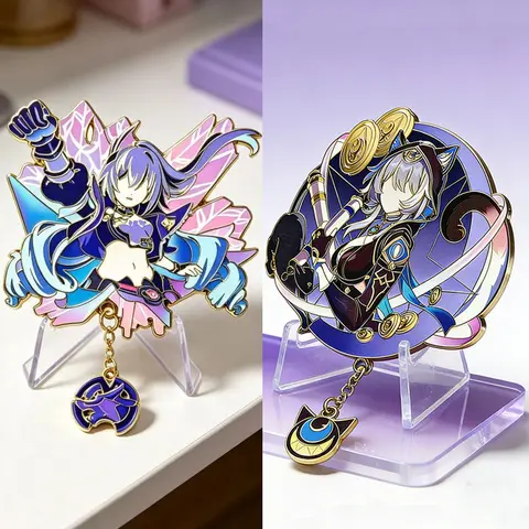 Honkai:Star Rail Cipher Badges Cosplay Anime Cifera Silver Wolf LV