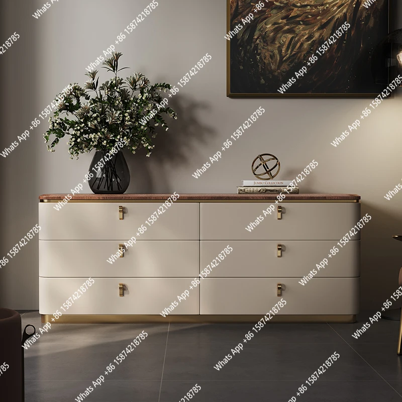 

Итальянский светлый роскошный шкаф для телевизора, спальня, гостиная, шкаф для хранения из орехового дерева, сундук, высококачественный кожаный шкаф от пола до потолка