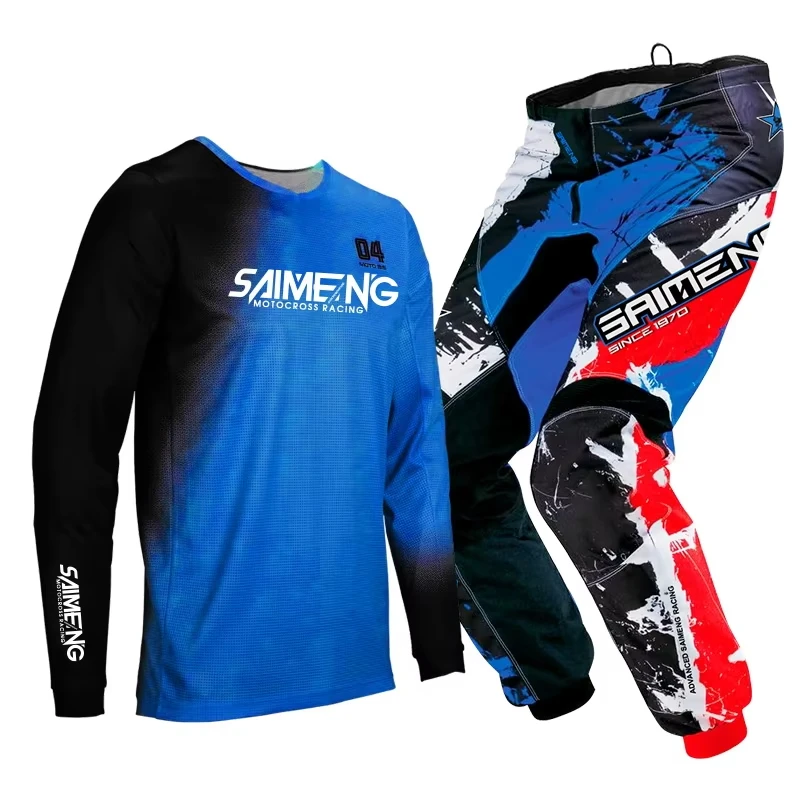 Motochross gear set for children 4 5 6 7 8 9 10 11 12 year racing suit boy girl Downhill Jersey Pant Kits Youth Kid Motorcycle