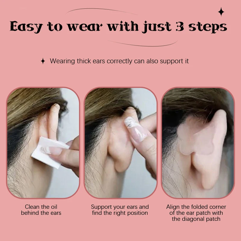 16818/20Pcs/Box Butterfly Shaped Ear Corrector Elf Ear Stickers Ear Supporters Self Adhesive Cosmetic Ear Stickers