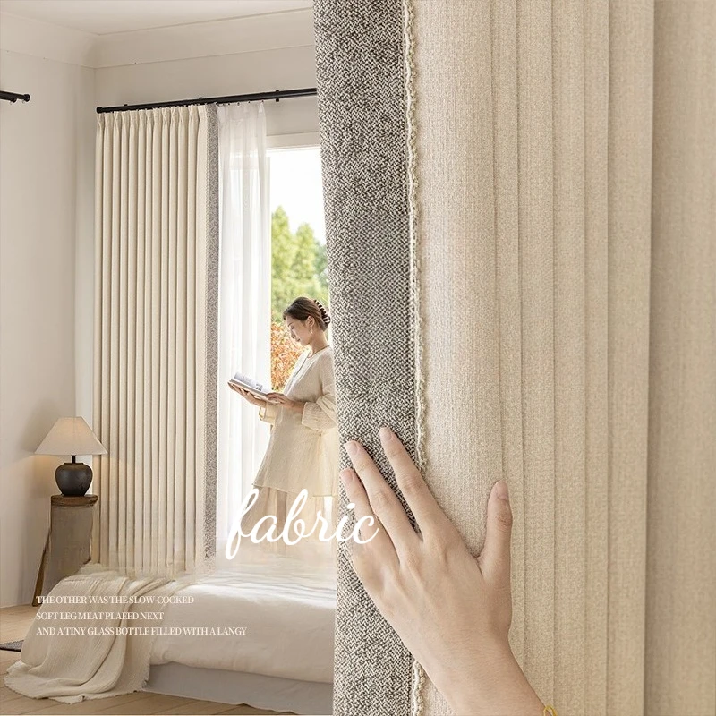 Multi-color Optional Soft Cashmere Chenille Curtains Blackout Romantic Elegant Fashion Jacquard Elegant Thick Fabric Bedroom