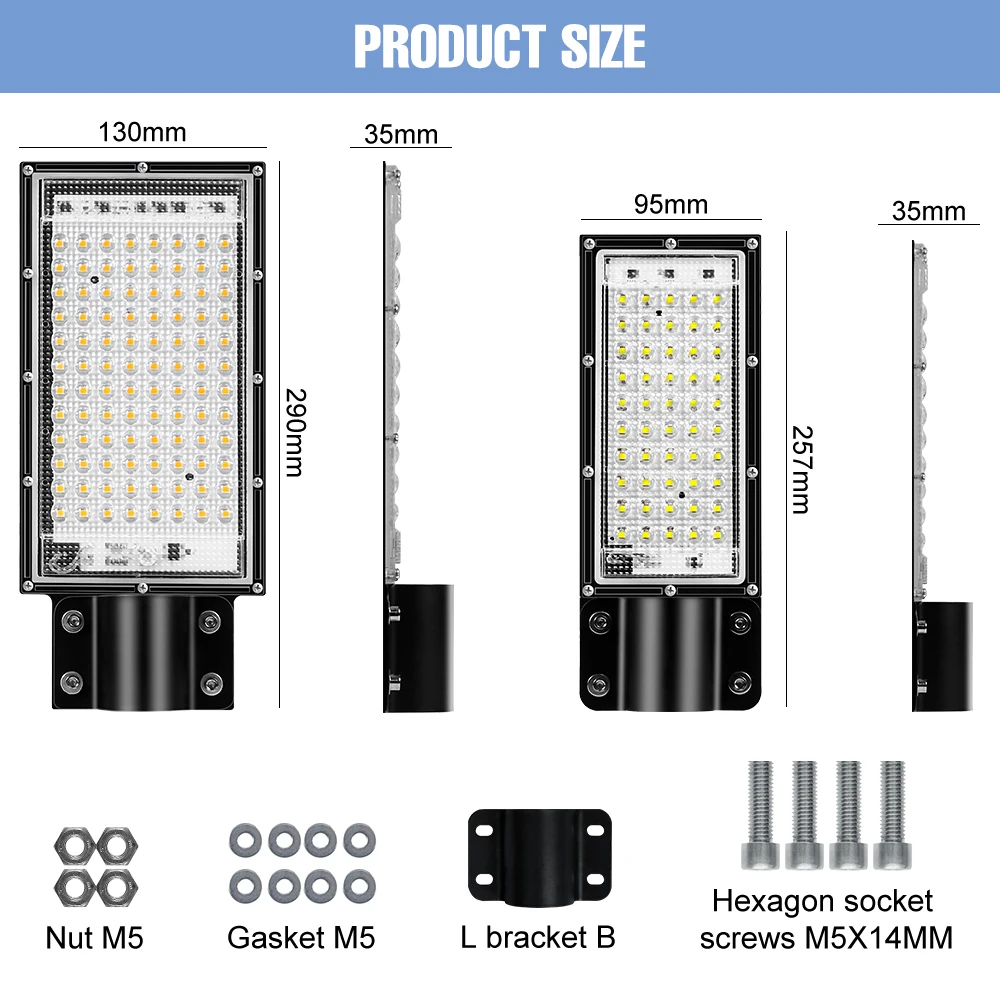 LED wodoodporna lampa uliczna 100W 50W światło halogenowe zewnętrzna lampa uliczna AC 220V ogród reflektory domek na wsi ściana krajobrazowa lampa