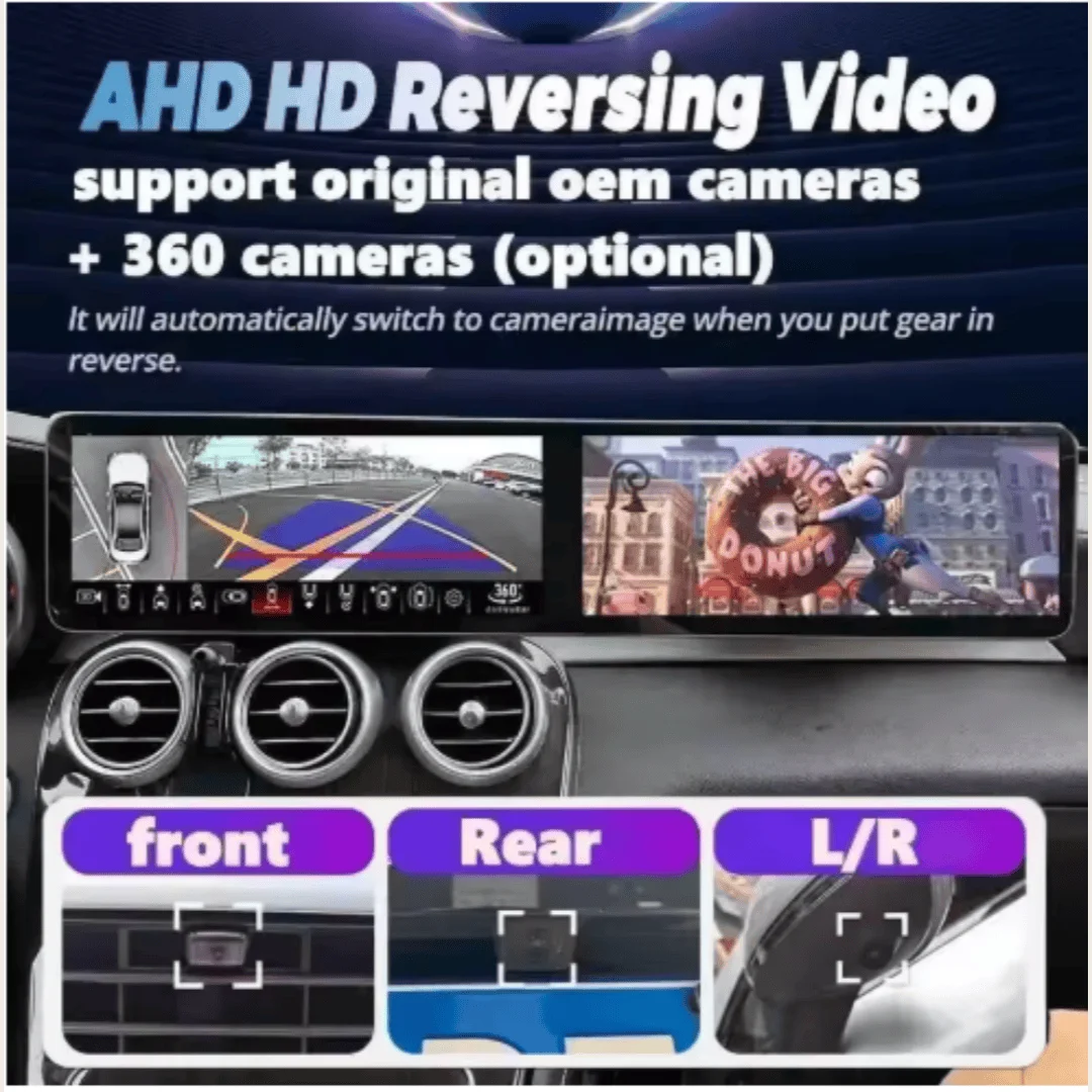 RHD LHD For Mercedes Benz A Class CLA GLA W176 C117 X156 W463 W246 2013-2018 Dual Screen Android Auto Qualcomm Multimedia 5G