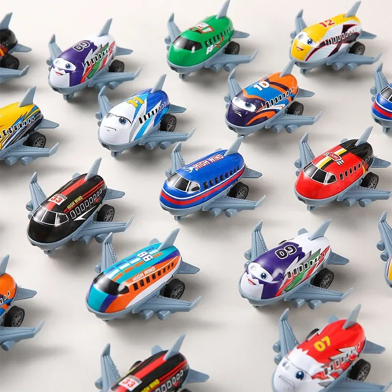 

Mini Alloy Airplane Toy Set of 10, Inertia Powered Metal Aircraft Models, Cute Party Prizes and Creative Gift Supplies H2822