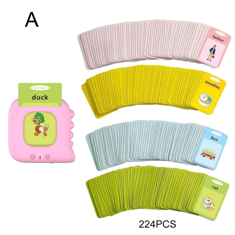 Educational Reading Machine with Interactive Cards, Kids Learning Device Language Interactive Learning Toy