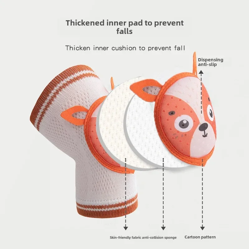 Anti Slip Baby Knee Pads Thin Design for Baby Crawling Anti Fall Learning To Walk Protective Gear Children's Knee Pads