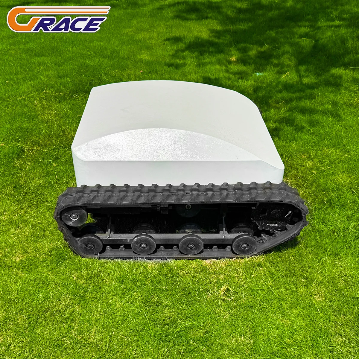 

Doorstep Delivery Remote Control Lawn Mower CE EPA Approved Powerful Electric Engine Crawler Lawn Mower For Grass Cutting