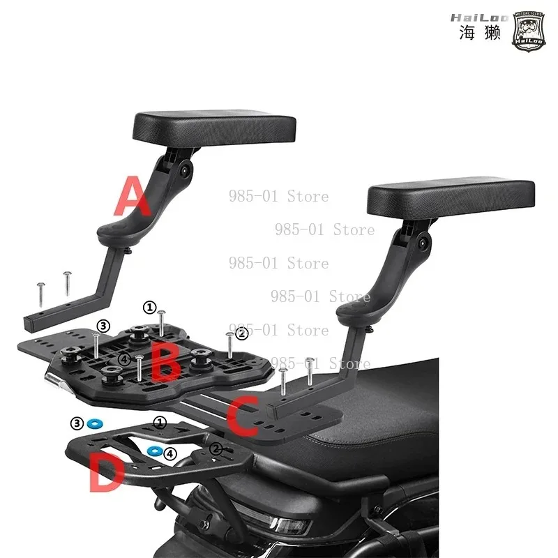 Motorcycle Rear Seat Child Safety Armrest Foldable Universal Armrest for Electric Scooter Tension UY Modification