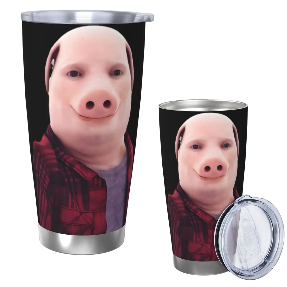

John Pork Is Calling Stainless Steel Tumbler Vacuum Insulated Mugs Thermal Cold Cup Straw With Lid 20oz