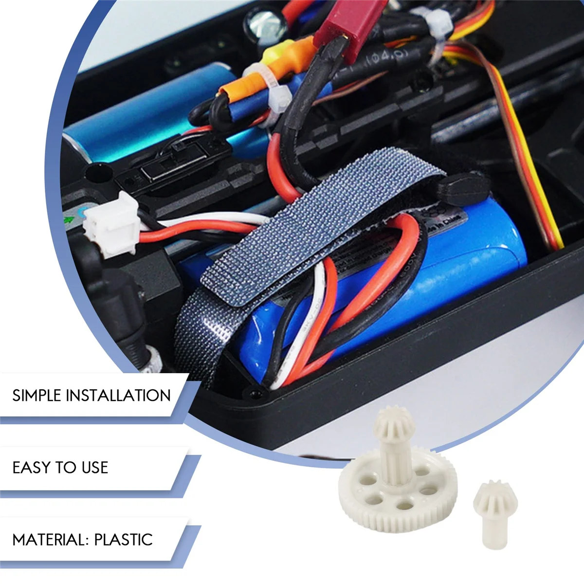 Jeu de pignons d'entraînement à engrenage droit pour voiture RC, pièces et accessoires, HBX 16889, 16889A, 16890, 16890A, Xenon 1601, Xenon 1602, SG1601, SG1602