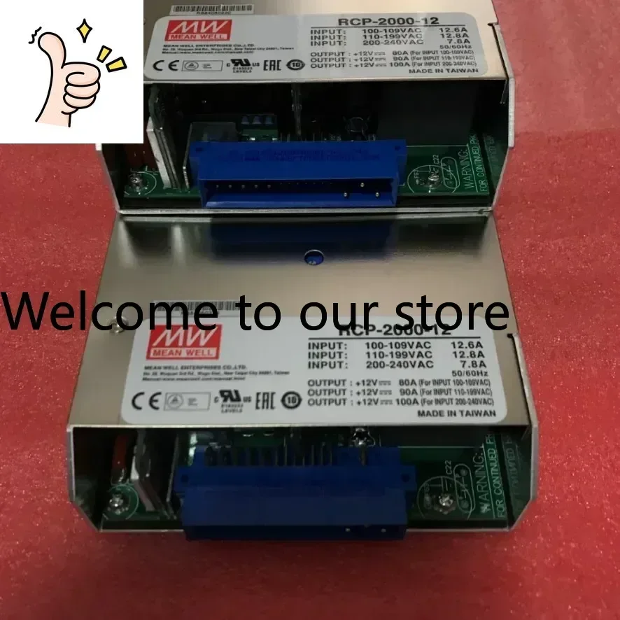 Taiwan Mingwei Switching Power Supply RCP-2000-12 1200W 12V 100A Authorized Distribution, New