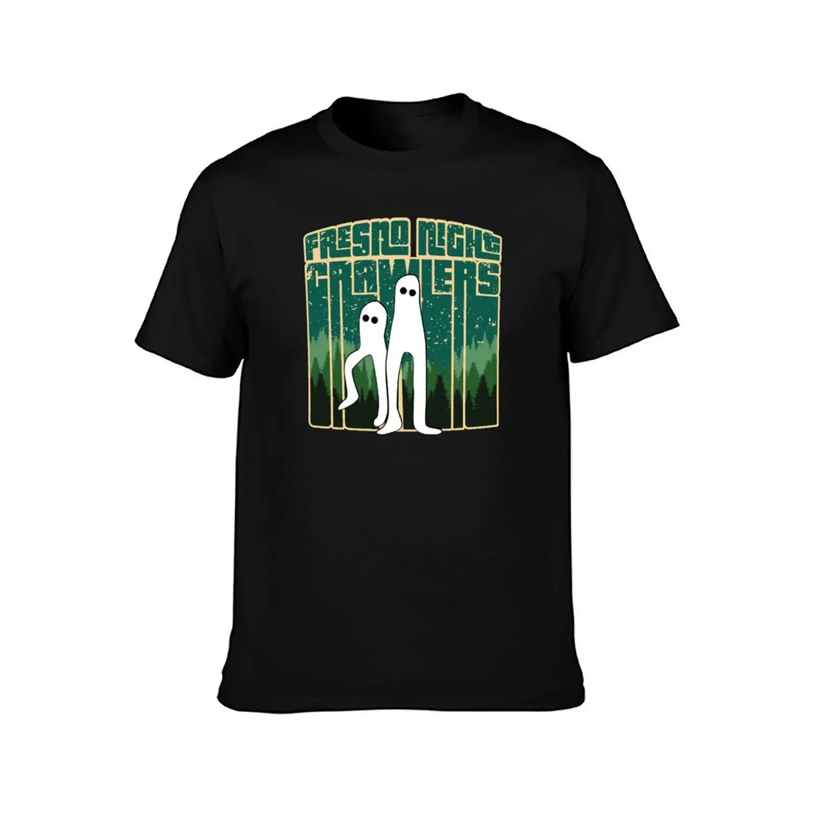 Fresno Nightcrawlers - Retro Haunted Pants Cryptid Gift T-Shirt Basic Crew Neck Short Sleeve Top T-Shirt