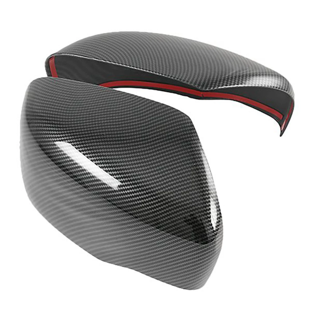 

For Nissan Navara NP300 2016-2021 Carbon Fibre Car Rearview Side Mirror Cover Cap Trim Decorative Exterior Accessories