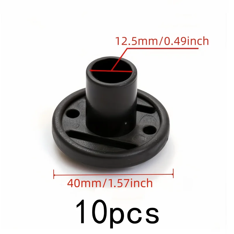 10 pcs Tent Pole Base Stands, Eco-Friendly Plastic Material and Universal Tent Pole Fit, ideal for Camping Tent Setup