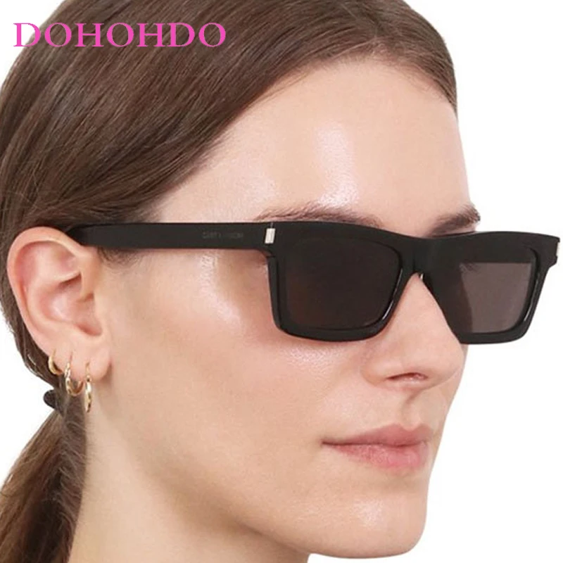 

Vintage Design Square Frame Rivets Decorate Women Sunglasses Classic Brand Men Sunglass Outdoor Drive Travel Shade Eyewear UV400