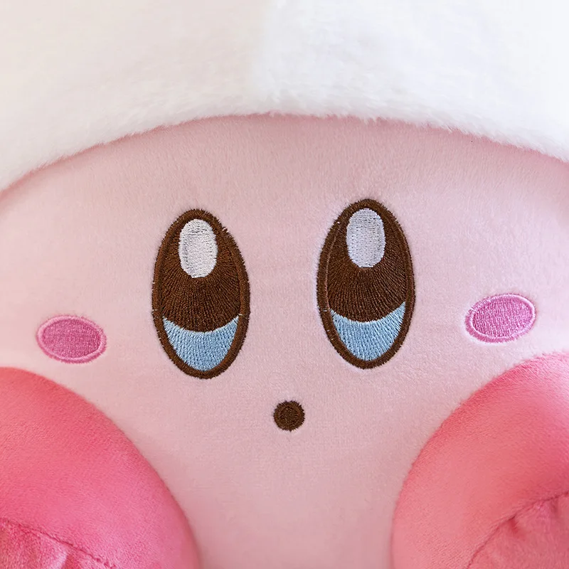 Peluche Kirby avec oreilles de lapin, jouet Animal en peluche, poupée de dessin animé mignon pour enfants, cadeau d'anniversaire et de noël, poupée à grande tête, cadeau en peluche