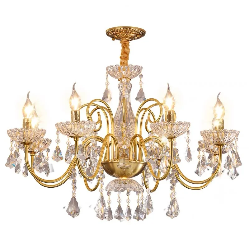 

Crystal restaurant chandelier modern simple French light luxury