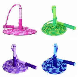 Anti-Skid Segmented Fitness Jump Rope Adjustable Environment Protection Soft Bead Skipping Rope Anti Slip Professional