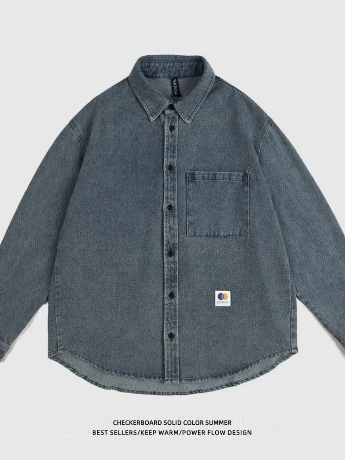 

Очень большой размер 300, джинсовая куртка в стиле ретро из Гонконга, свободного кроя, мужская, весенняя, новая, тонкая, удлиненная, верхняя одежда, молодежный стиль