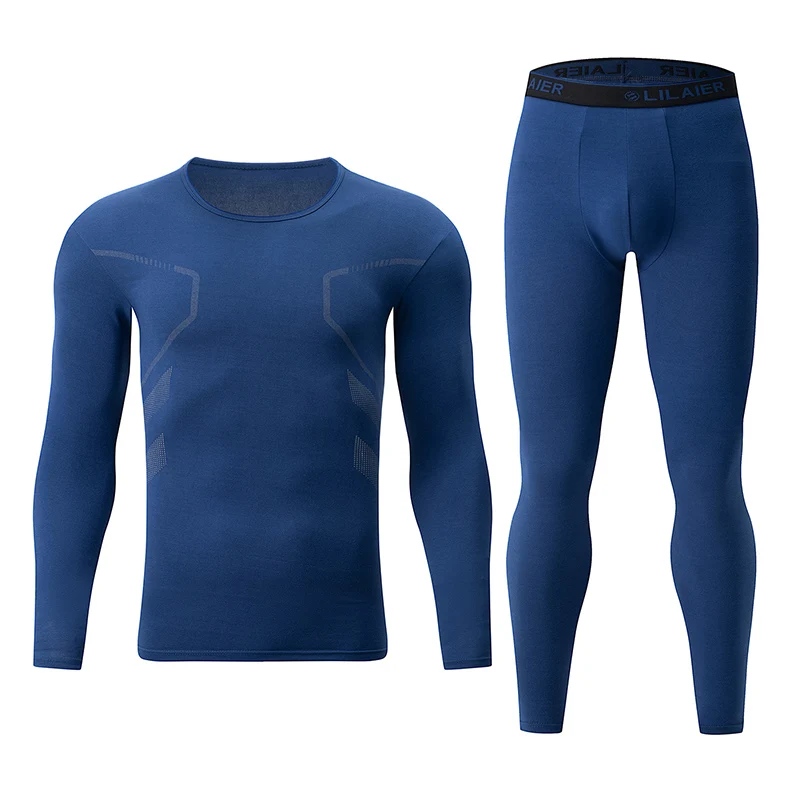 2 Piece Men's Warm Suit Autumn And Winter Solid Color Classic Youth Casual Sports Plus Size Comfortable Interior Fashion