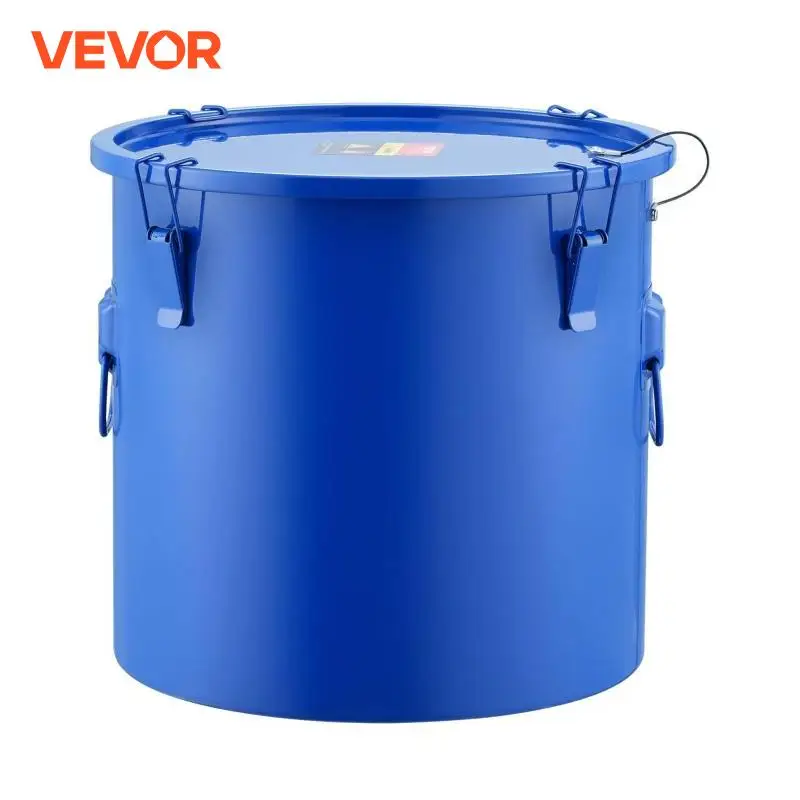 ถังน้ำมันทอด vevor 10Gal ถังใส่น้ำมัน, ถังใส่น้ำมันทอดเหล็กกล้าคาร์บอนเคลือบกันสนิมภาชนะขนส่งน้ำมัน