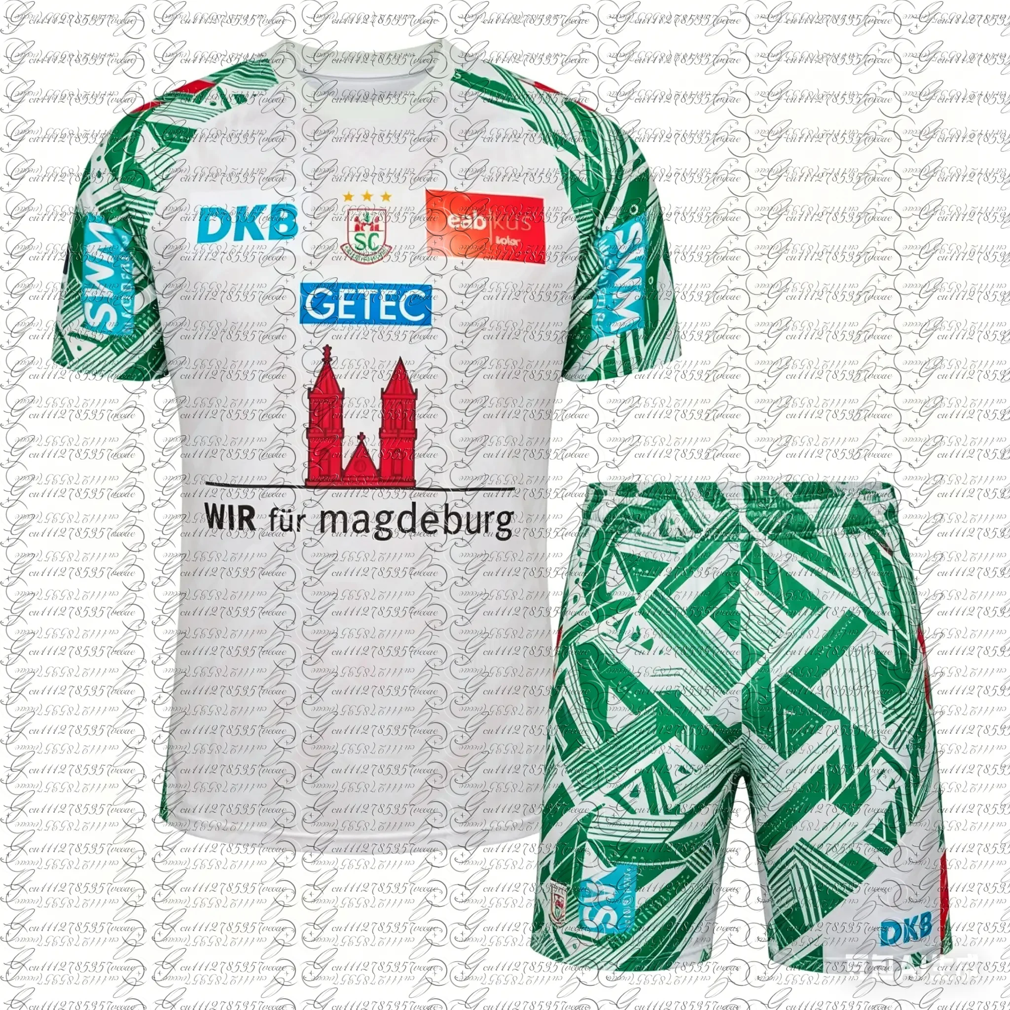 

2025/26 Men Kids Hot Clothes Team Home Male Top Away Sportswear M-Magdeburg Home T Shirt Away Tee Gift Handball Jersey Set