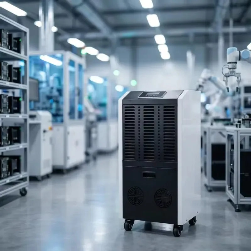 158L Large Capacity Steel Commercial Dehumidifier Air Dryer Moisture Absorber for Laboratory Greenhouse Factory Workshop