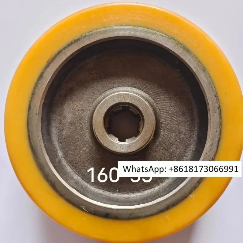 

Electric bulldozer forklift wheel handling hydraulic c art drive wheel PU polyurethane wheel pallet pulling brick