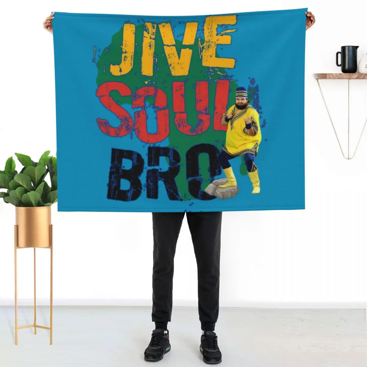 Jive Soul Bro Shirt Throw Blanket Softest Single For Decorative Sofa Soft Big Blankets For Baby Furry Blankets