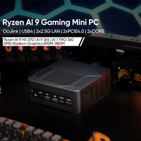 Gaming Mini PC AMD Ryzen AI 9 HX 370 365 /R7 PRO 360 Computers PC Oculink USB3.2, USB-C 4.0, BT5.2, DP, HDMI, OCuLink AX WiFi 6