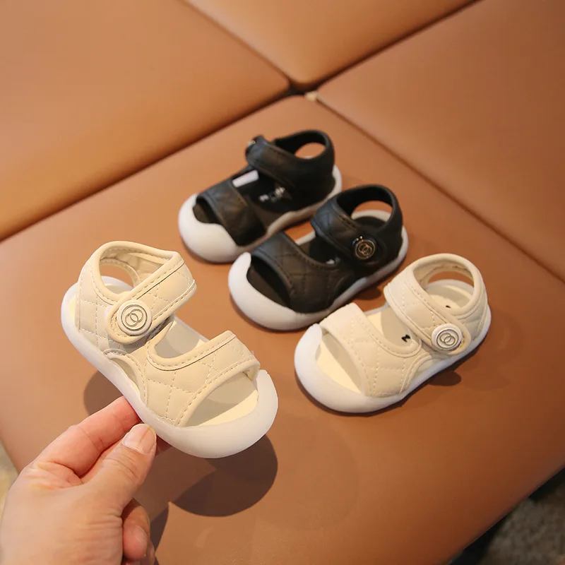 Breathable Baby Shoes 2023 Summer Baby Walking Sandals 0-1-3 Year Old Soft Sole Men and Women's Treasure Waterproof Beach Shoes