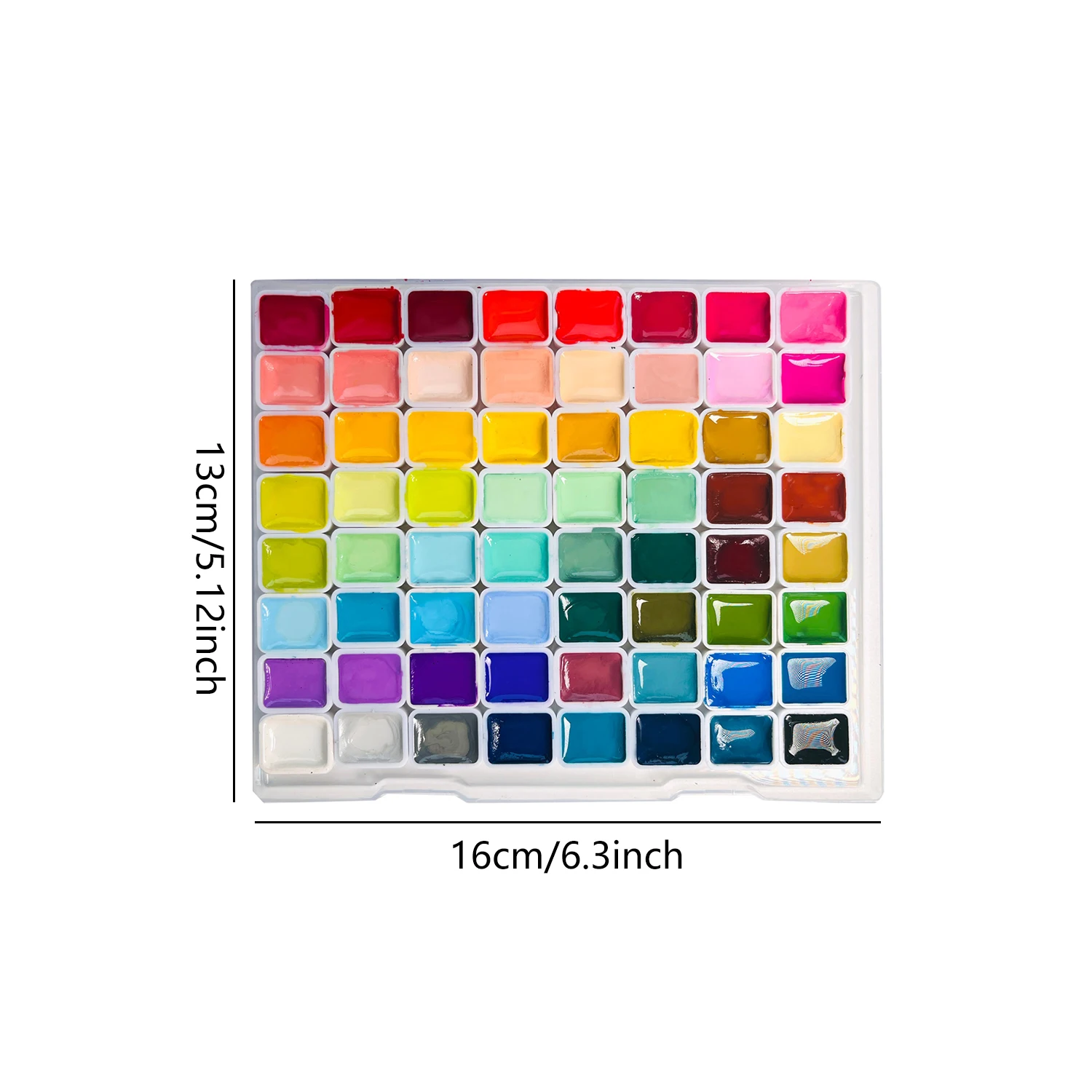 64-Farben Perlglanz- und Festfarben-Aquarellfarben-Set mit Leuchtendem Schimmer, Hervorragender Deckkraft und Langanhaltender Lichtechtheit – Detail 5