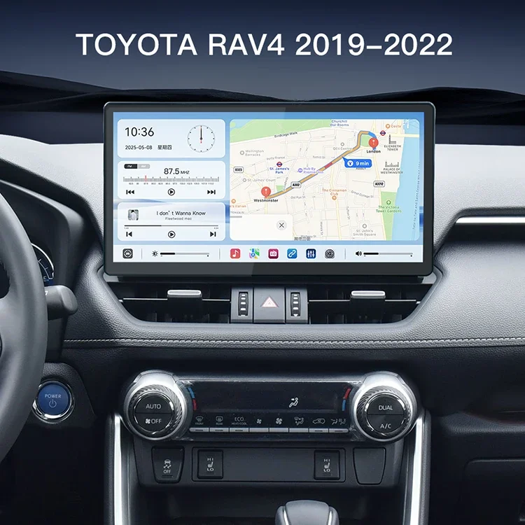 13.1 Inch Radio Navigation Multimedia Screen Wireless Carplay Android Auto for tyt rav4 2019-2022