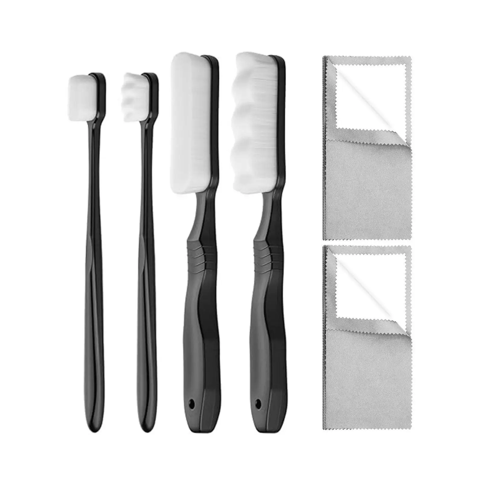 Jewelry Polishing Accesso Multi-function Jewelry Cleaning Kit with Detail Brush Polishing Cloths for Daily Silver Item Care