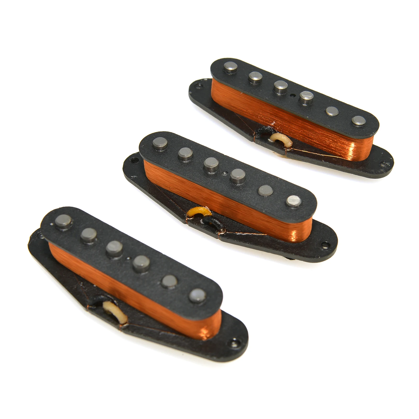Captadores Waaah Fat '50s Alnico 5 ST Single Coil Formvar (HFV) Staggered Pole Electric Guitar Pickup Set WAA5FSTFAT50