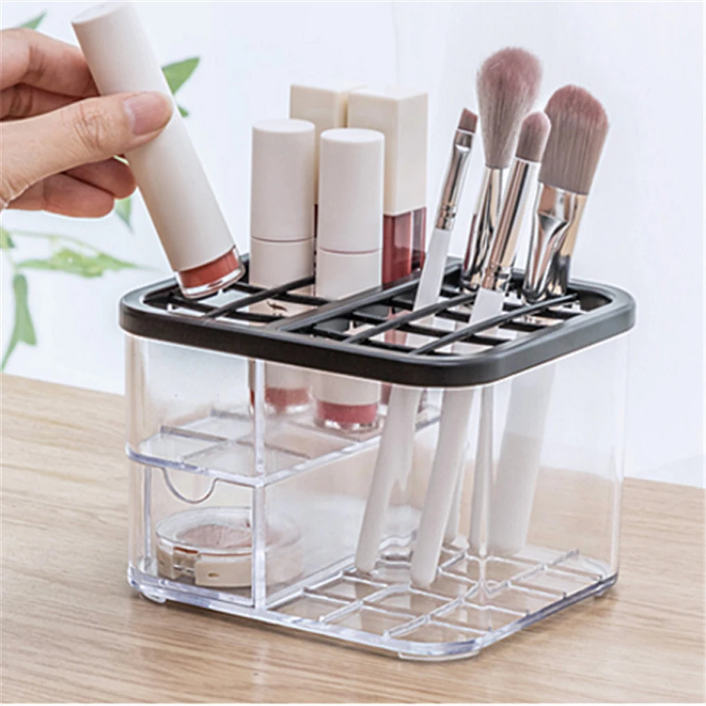 Makeup Brushes Holder Display Case Container Caddy Storage Box Suit