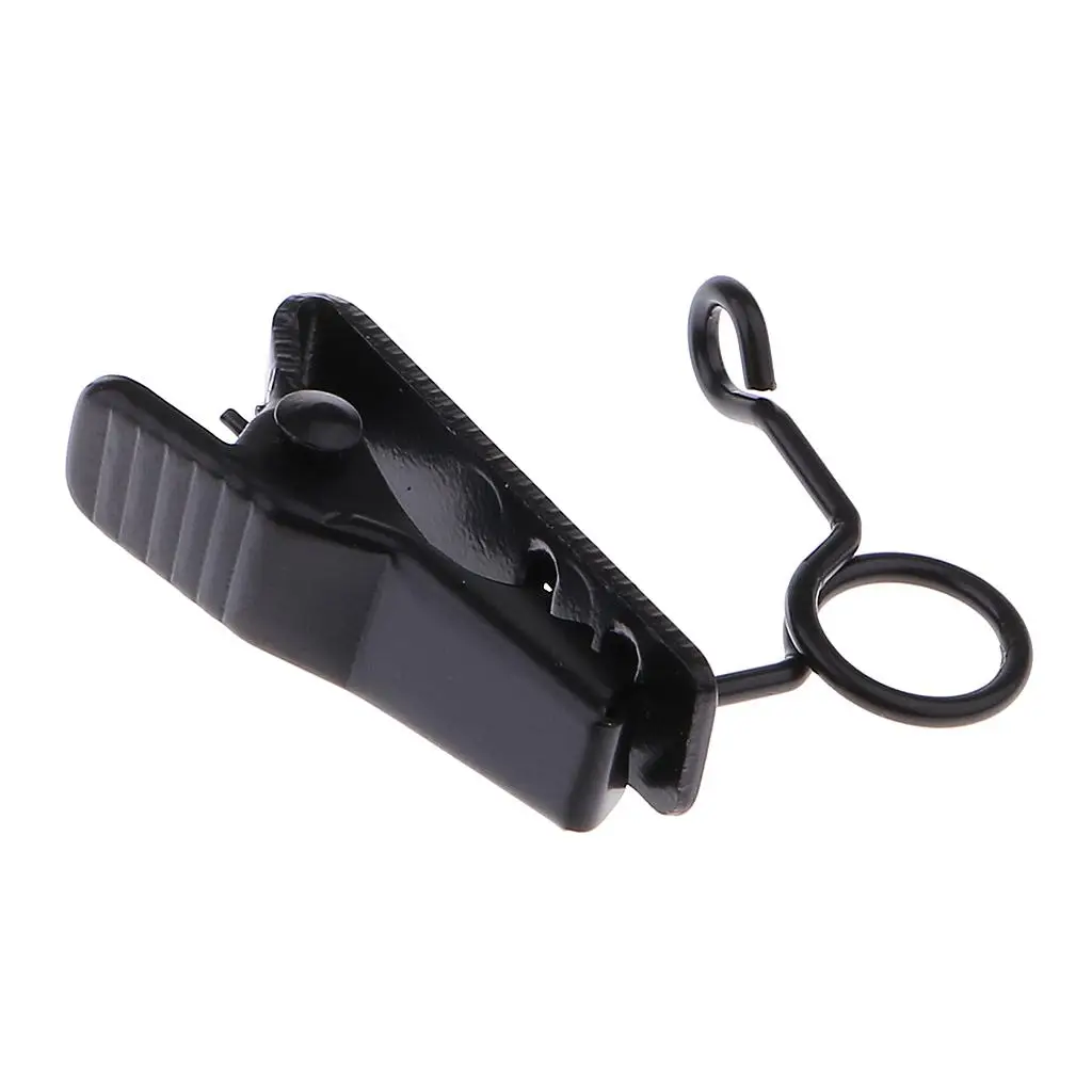 Compact 6mm Microphone Collar Clip Metal Holder for Stage Shows Wireless Lapel Mic Accessories