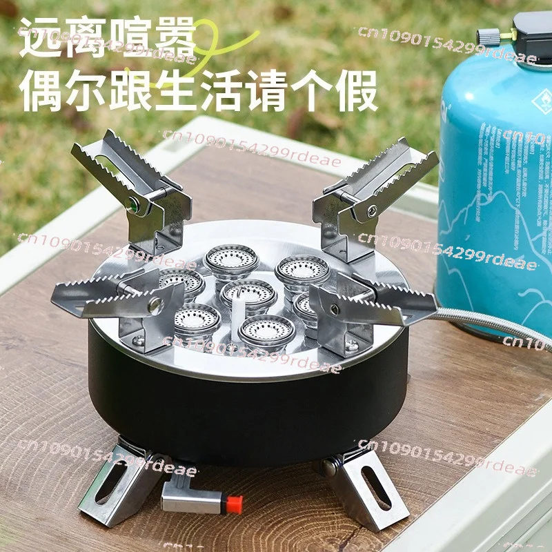Portable Seven Star Stove Outdoor Stove Camping Camping Outdoor Windproof Gas Fire Cassette Stove