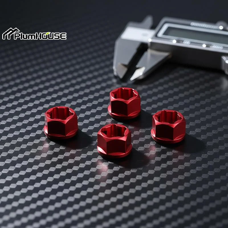 4Pcs 5mm To 7mm Hex Wheel Hub Adapters Conversion For Axial SCX24 1/24 Wheels On WPL D12 1/10 MN 1/12 RC Car Upgrade Parts