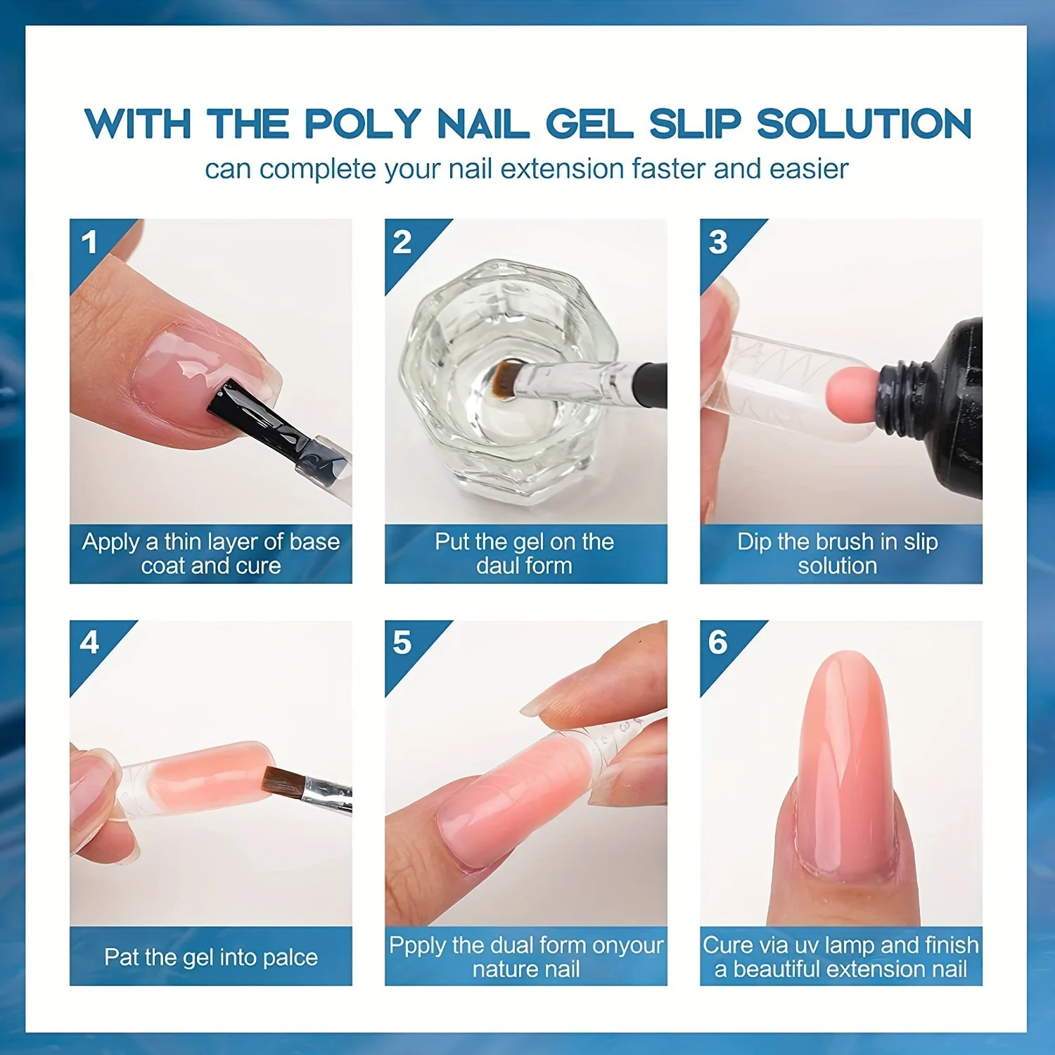 Morovan Poly Gel Slip Solution 150ml Poly Nail Gel Soluzione antiscivolo liquido con estensione pennello Soluzione antiscivolo liquido per unghie Bottiglia Ca