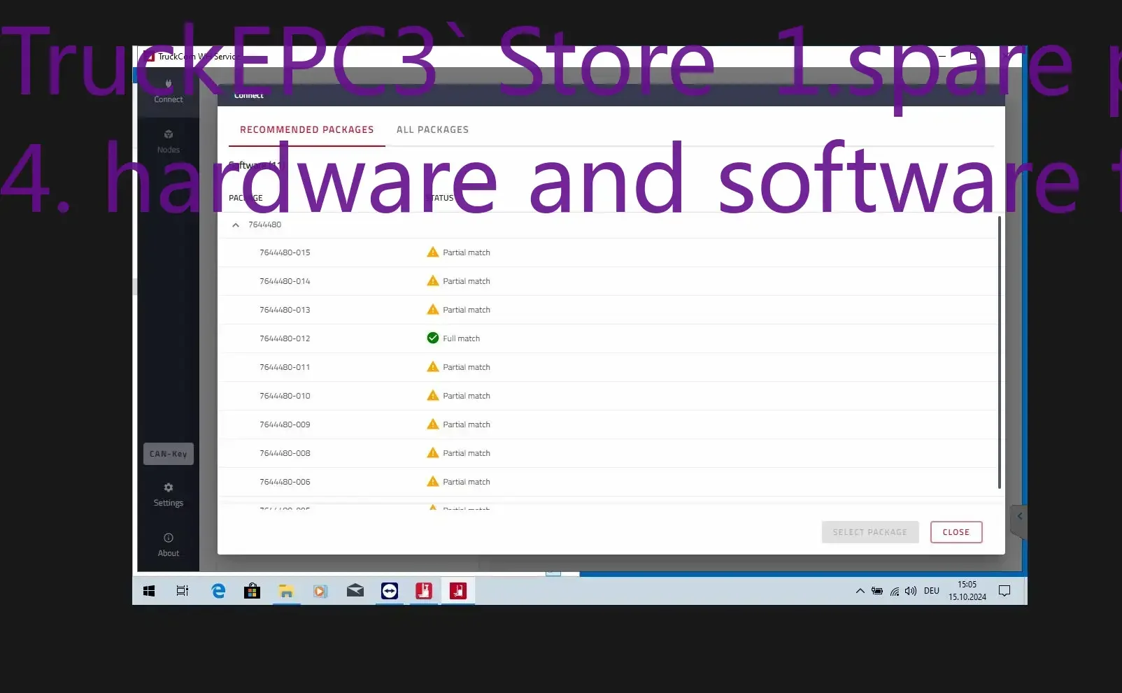 

TruckEPC3 для вилочного погрузчика Toyota BT TruckCom и WH Сервис 12,2023 Коллекция данных Пакеты 5,05 ГБ
