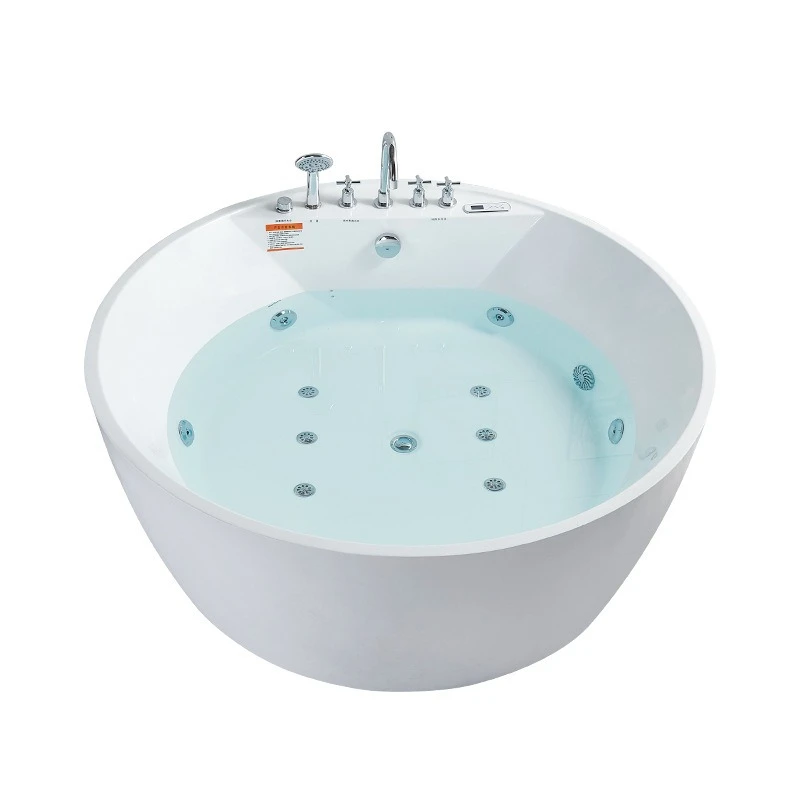 

Double couple deluxe jacuzzi integrated seamless round independent bathtub Internet celebrity homestay heated bath