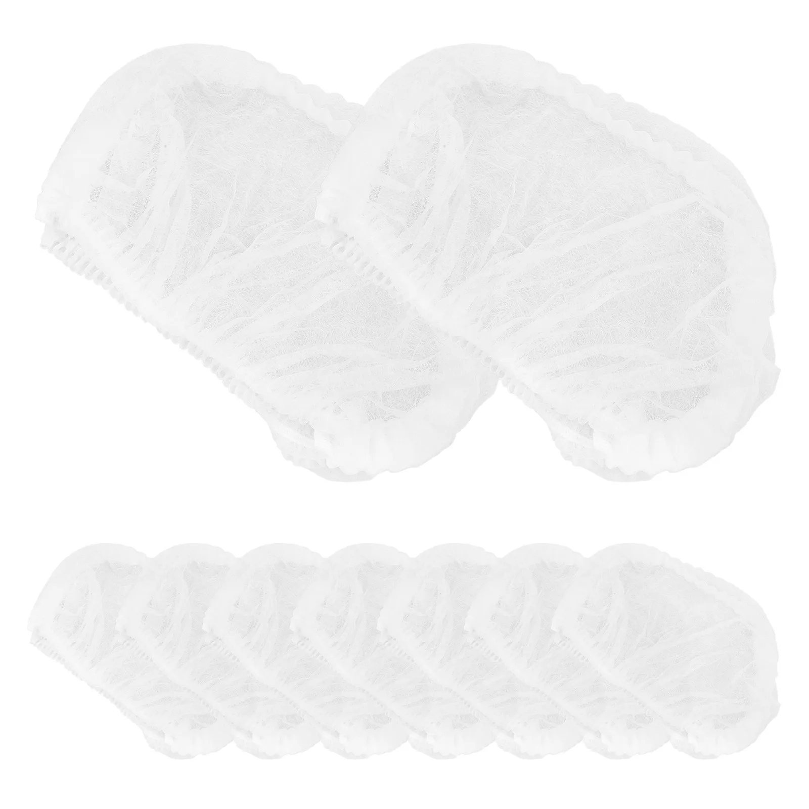 

100 Pcs Hair Net for Cooking Disposable Nets Non-woven Fabric Mesh Cap