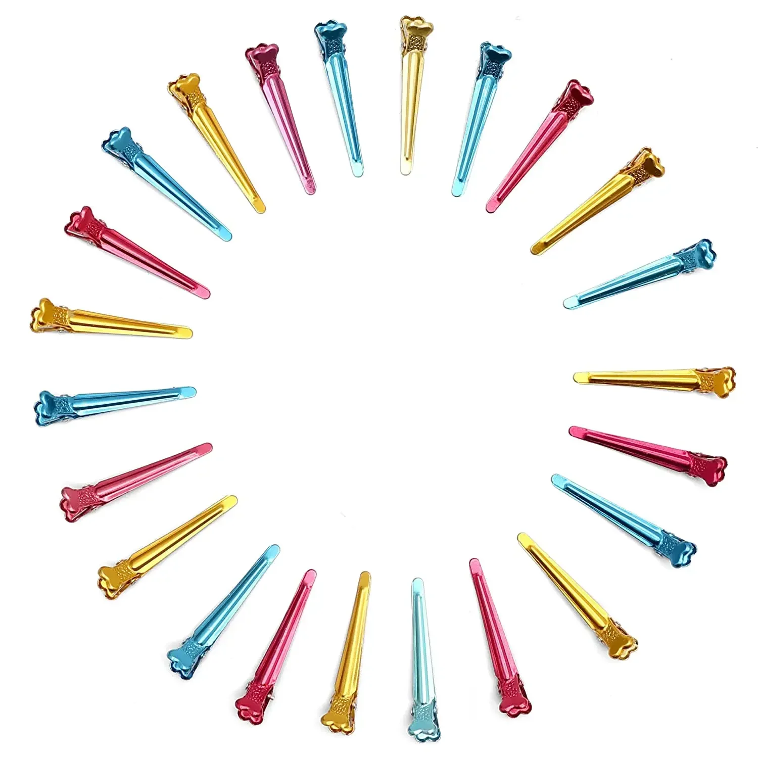 50Pc/Box Aluminum Hairpin Duckbill Hairpin Hairdressing Clip Hair Fixed Hairclips Salon Home Stlying Tool 2023