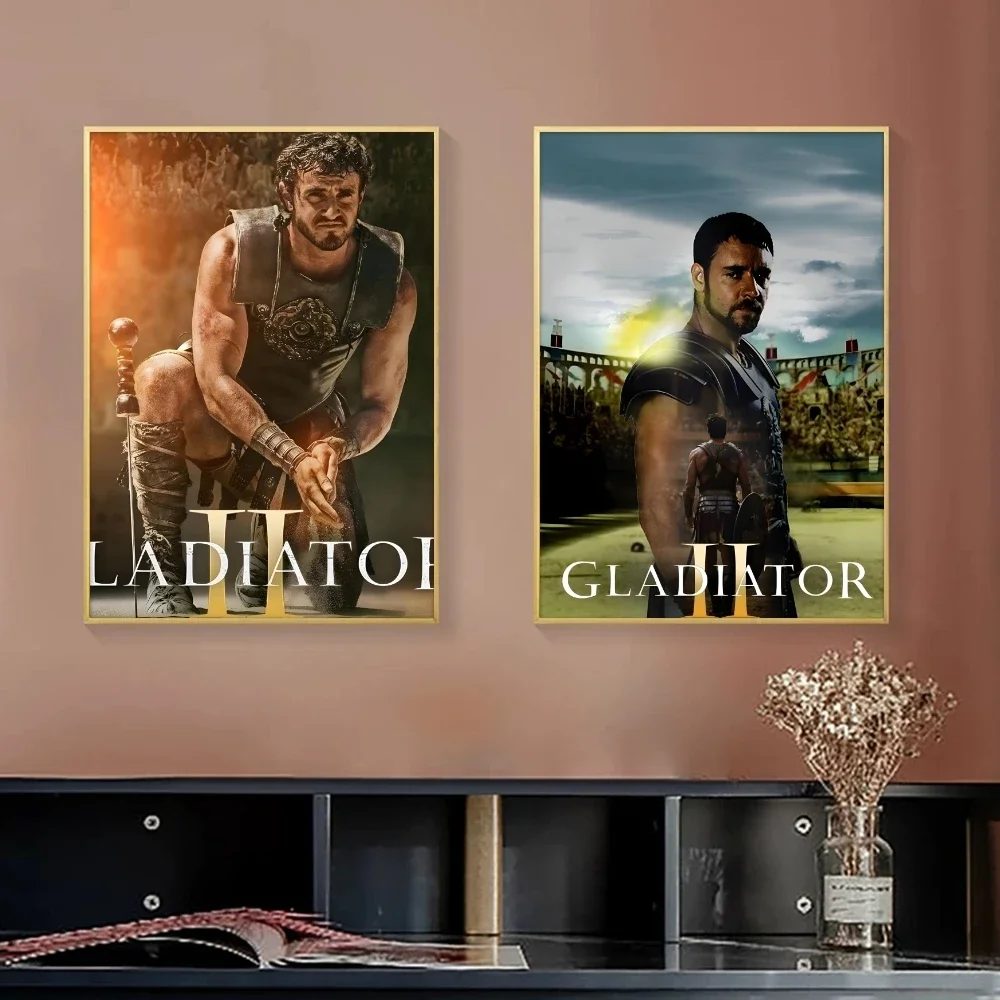 Movie C-Gladiator Historical Painting Calligraphy Canvas Poster Bedroom Living Room bar Hallway House interior Wall Decor