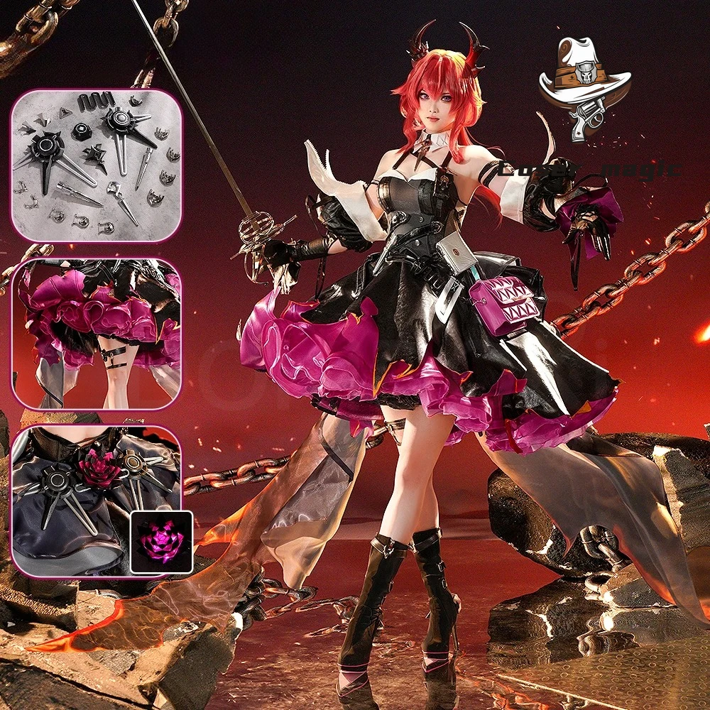 Game Arknights Laevatain Cosplay Costume Uniform Halloween Carnival Party Christmas Play Role Clothes Clothing