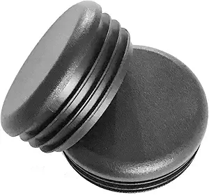 Round Black Plastic Tubing Plug,End Cap - Steel Furniture Pipe Tube Cover Insert | Fencing Post - End Caps for Fitness Equipment