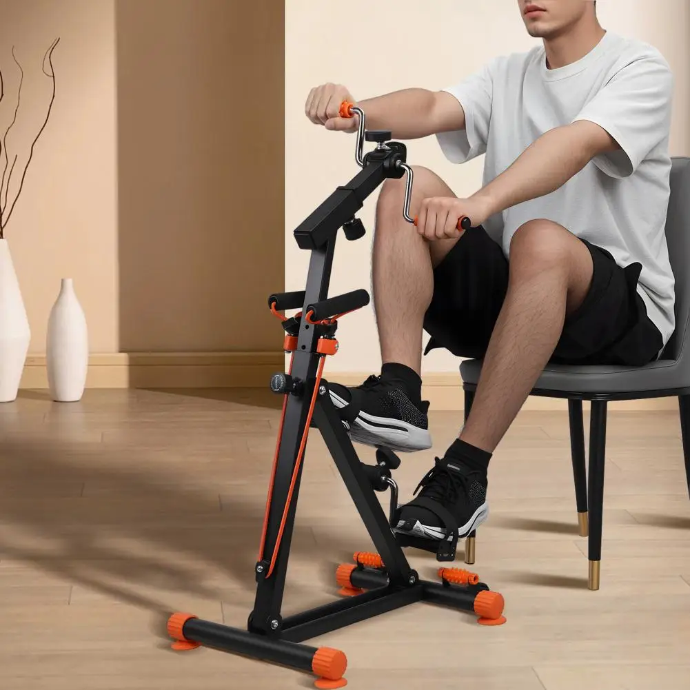 Hand Arm Leg Knee Peddler Upper Lower Limb Rehabilitation Machine Fitness Equipment 4 in 1 Elderly Exercise Bike with Pull Rope